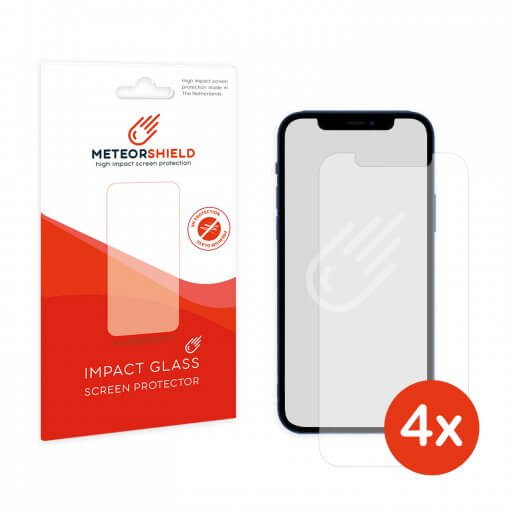 Meteorshield iPhone 12 Pro Max screenprotector - 4 stuks