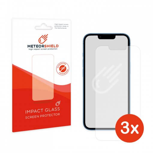 Meteorshield iPhone 13 Mini screenprotector - 3 Stuks