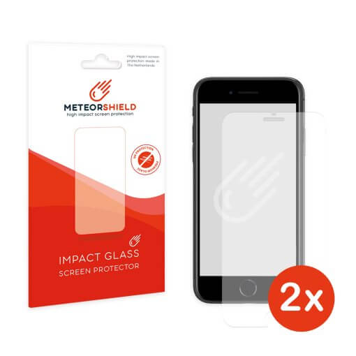 Meteorshield iPhone SE 2022 screenprotector Ultra Clear - 2 Stuks